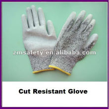 Grey PU Palm Coated Cut Resistant Glove/Anti Cut Glove ZMR426